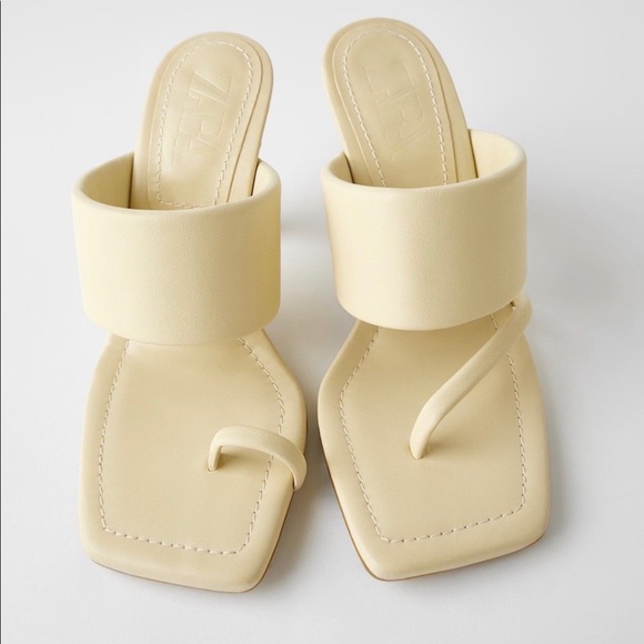 NWT Zara Asymmetrical Heeled Sandals